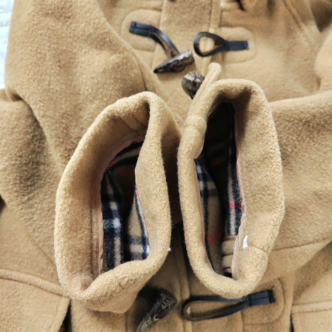 バーバリーズ　ダッフルコート　キャメル　ノバチェック　140