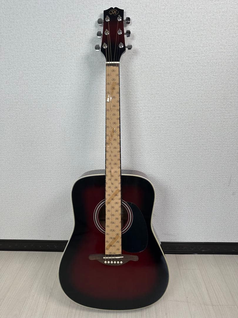 未使用品 アコースティックギター SX DG1K/VS レッド ※31※