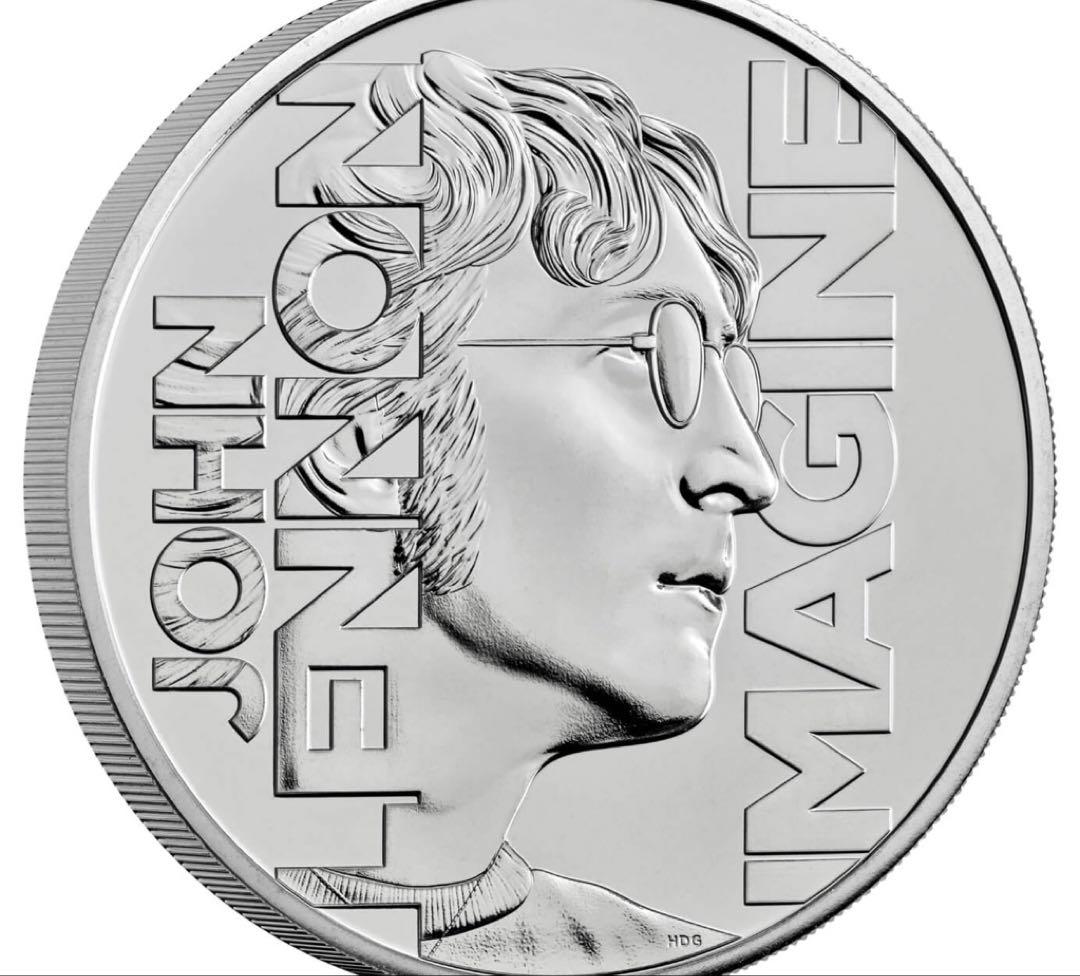 ★ジョンレノンポールマッカートニー英国記念限定5ポンドレアSETビートルズ