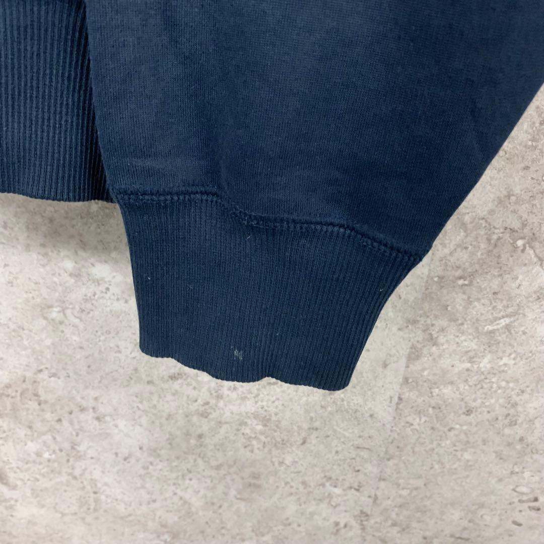 【レア3XL☆US輸入】ナイキ スウッシュロゴ刺繍スウェットパーカー ネイビー