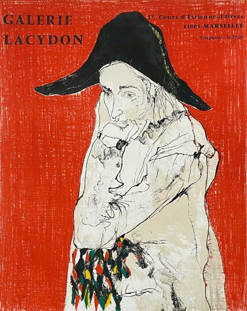 レア　真作　1977年　ジャン　ジャンセン　大判　直筆サイン　ピカソ　ダリ