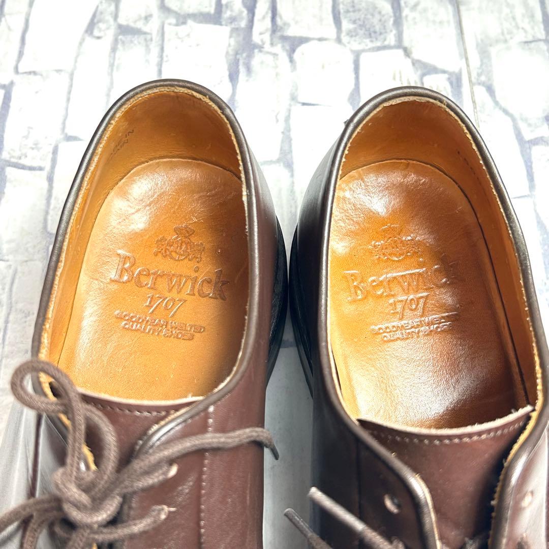 美品✨Berwickバーウィック プレーントゥ 5170 25cm