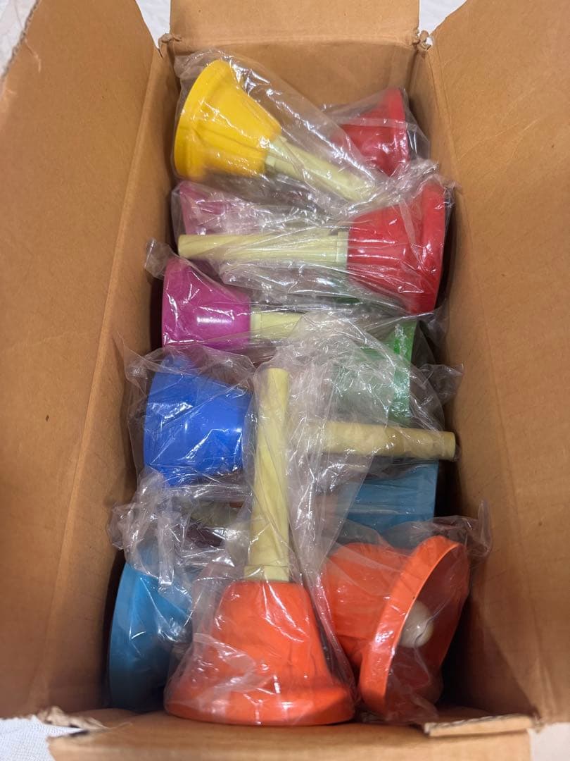 盆休み限定セール☆ウチダ ハンドベル ミュージックベル 20音 専用スタンド付き