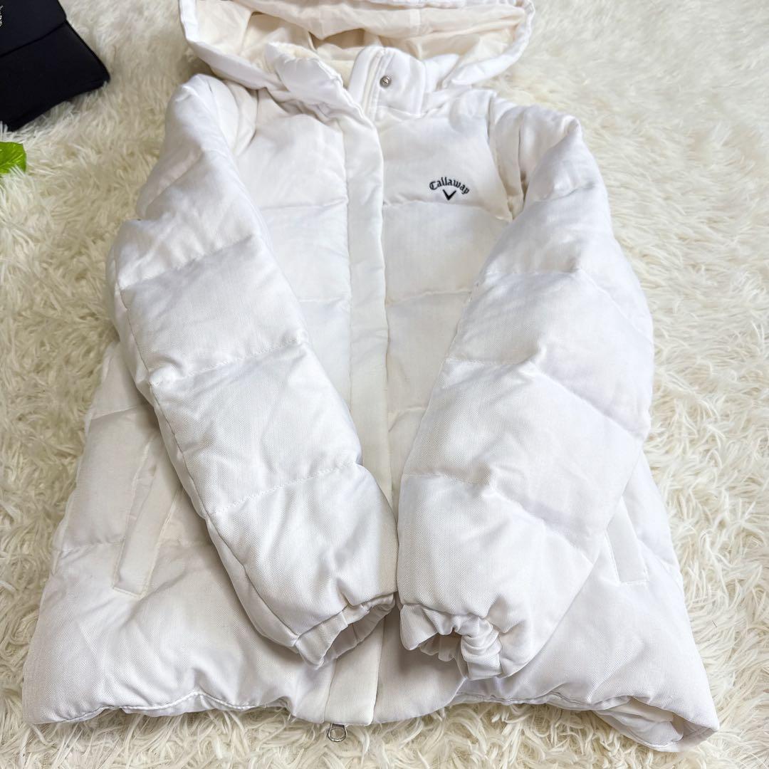 【キャロウェイ】美品 セットアップ ダウン ホワイト Mサイズ レディース