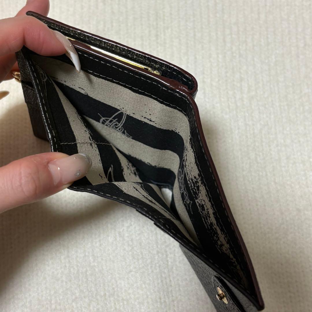 Vivienne Westwood ブラック 口金二つ折り財布