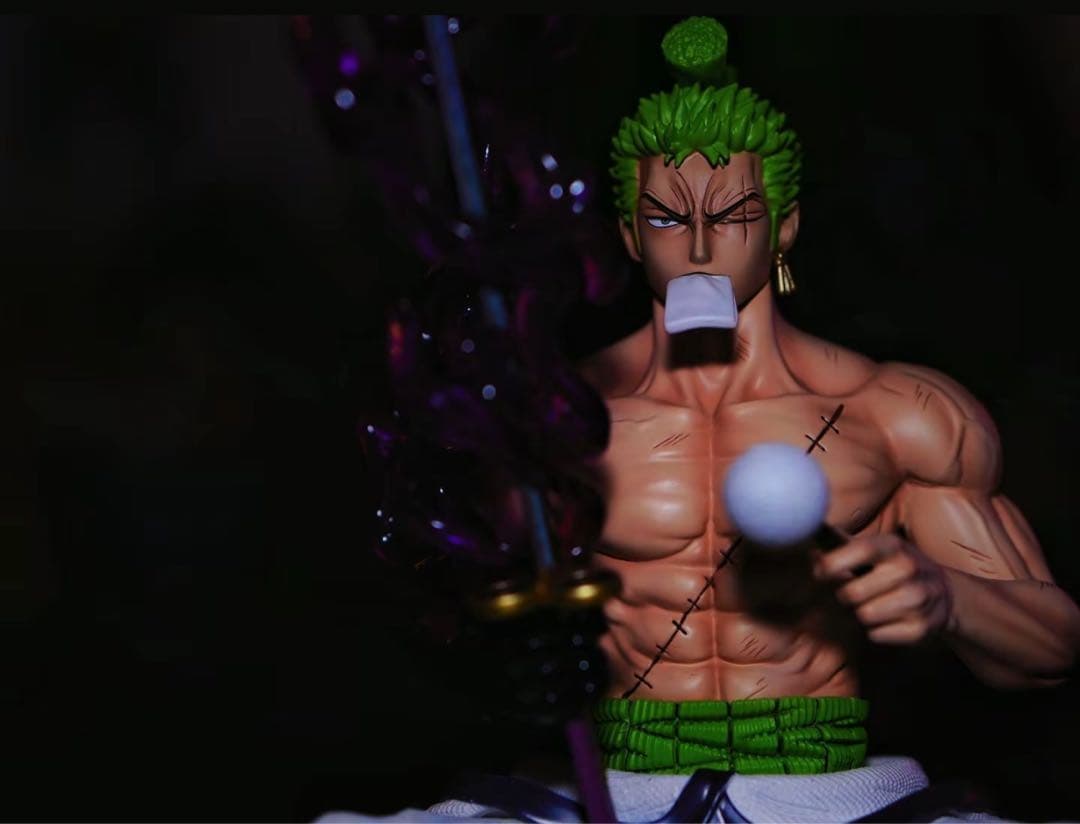 ワンピース 和の国 ゾロ フィギュア ガレージキット 塗装済み品1/8