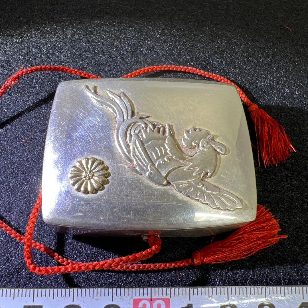 専用　天皇家　御下賜品　純銀小林製　鳳凰文　ボンボニエール　トニエ　61g