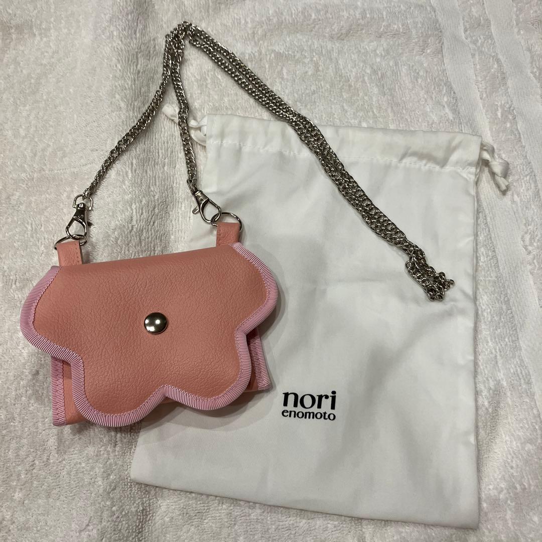 小物 nori enomoto broken wave mini chain pink