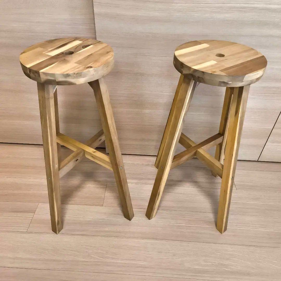 IKEA SKOGSTA ハイスツール　カウンターチェア　2脚セット