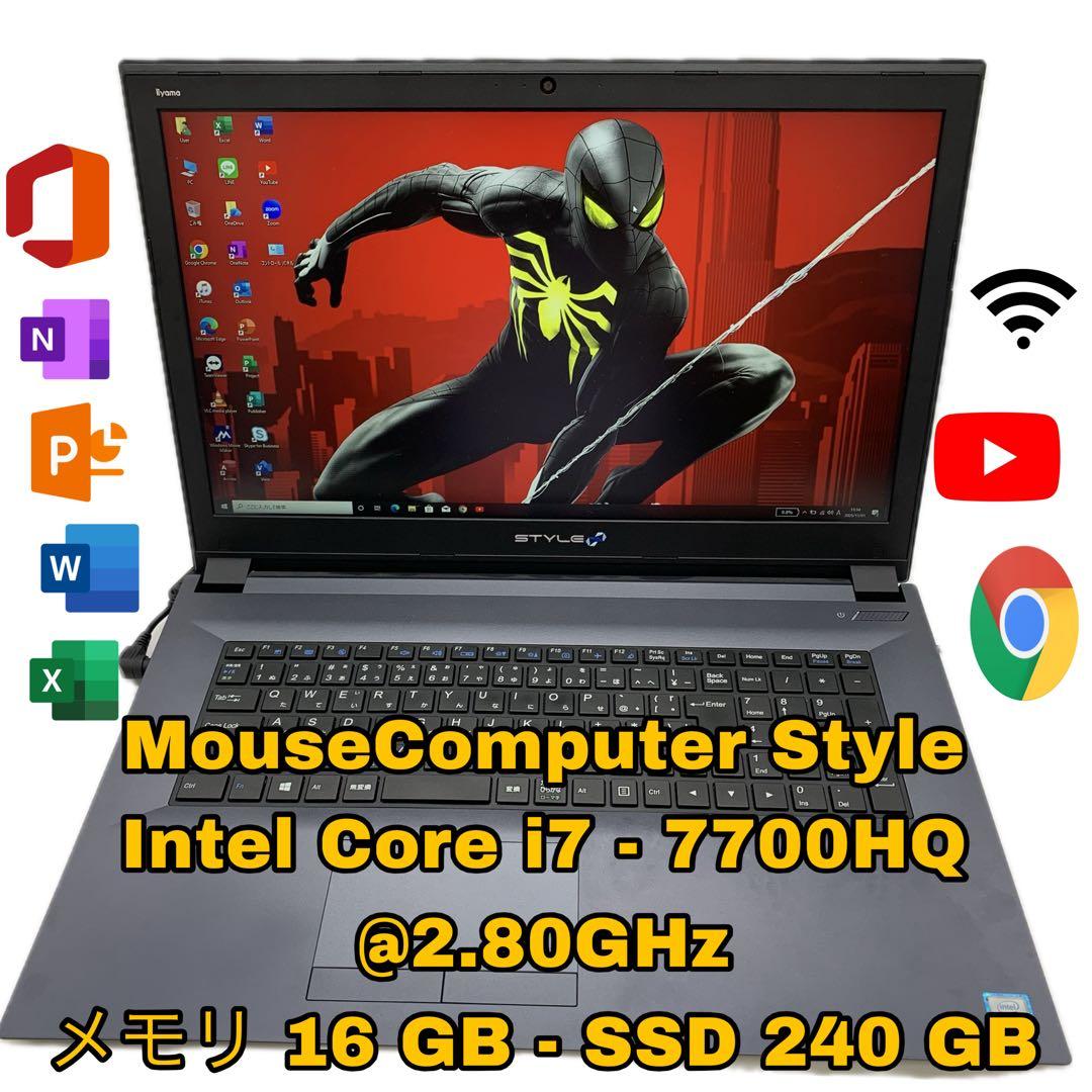 Windowsノート本体 Mouse Computer iiyama STYLE N870HZ |C.i7