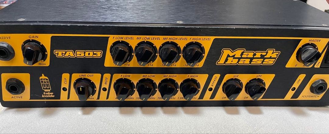 【レア品/動作確認済】Markbass TA503 ベース用 真空管ヘッドアンプ