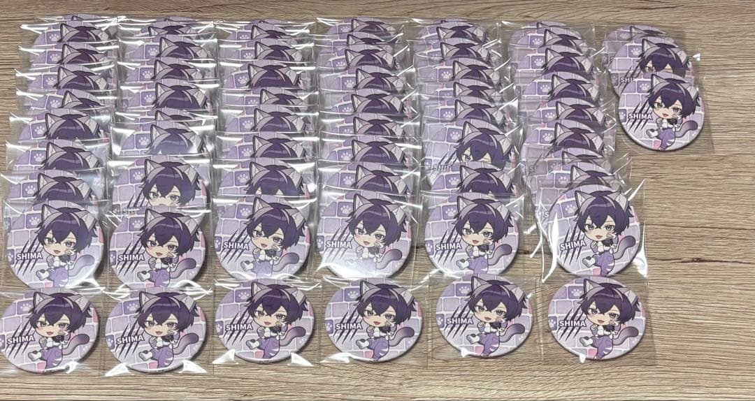 うらたぬき ハロパ 缶バッジ 猫 デフォ 2023