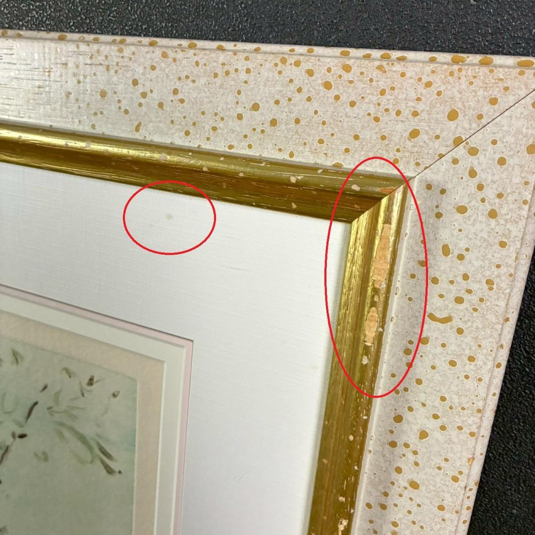 ジョアン・アイザック「Apple～」銅版画 1点物 直筆サイン入 お洒落な額装