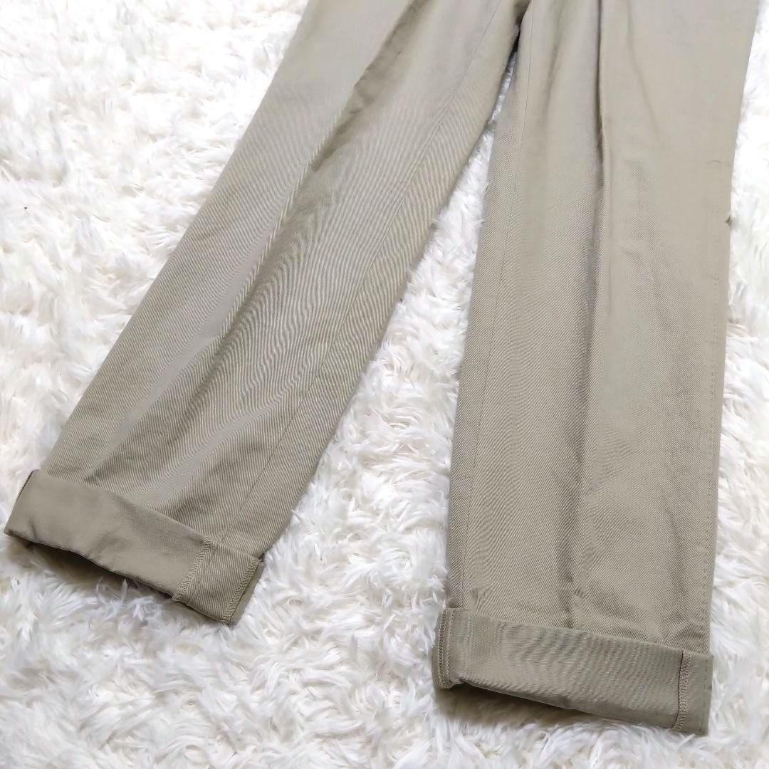 五十嵐トラウザーズ チノパン ドレスパンツ サイドアジャスター ベージュ 48