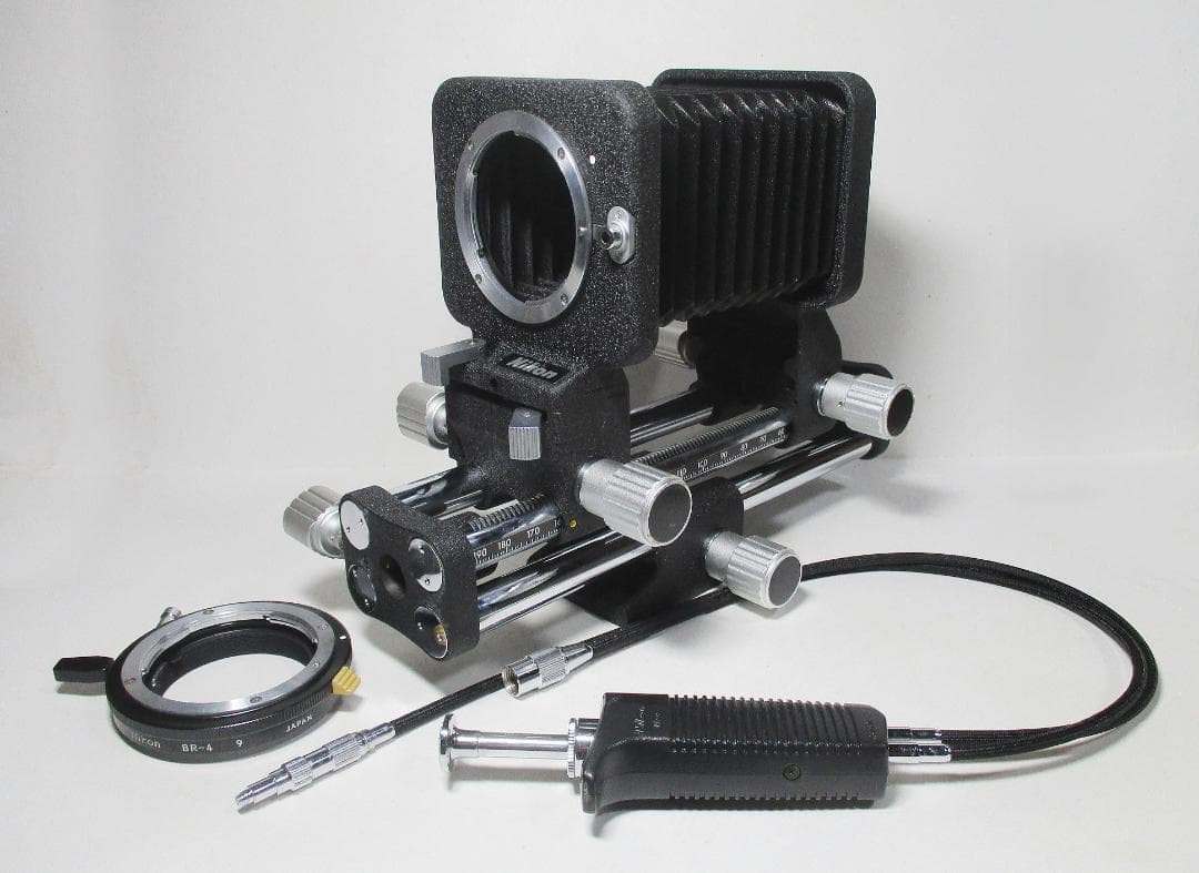 NikonベローズPB-4 オートリングBR-4 ダブルケーブルレリーズAR-4