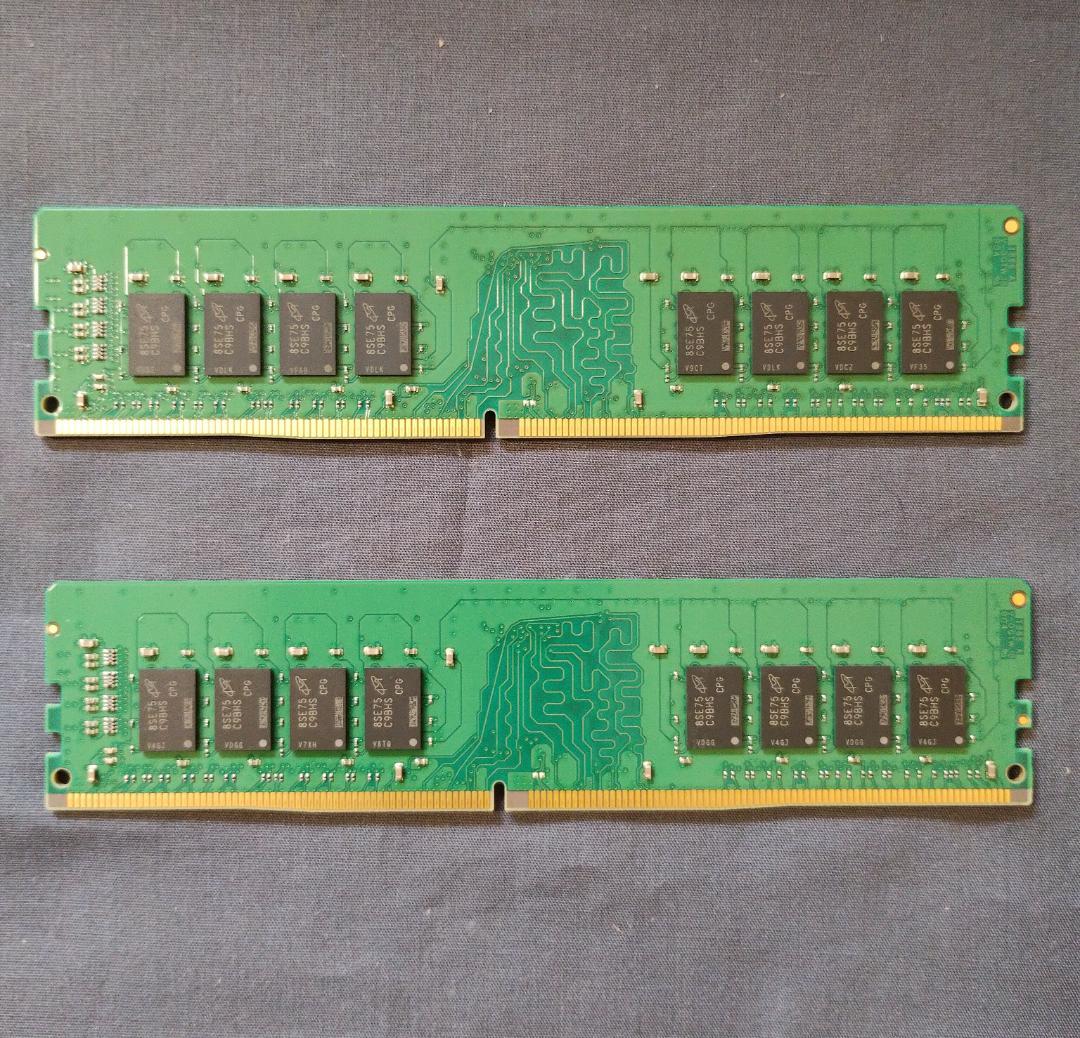メモリ/DDR4-2666 16GB 2個セット 32GB [10]