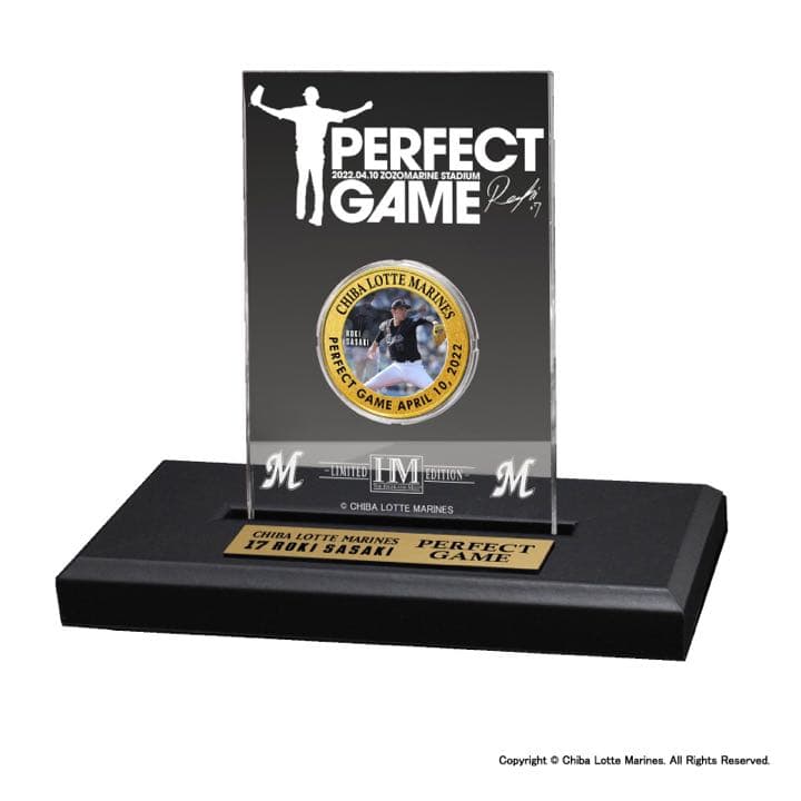 【日本郵便限定】2022 佐々木朗希 PerfectGameアクリルデスクトップ