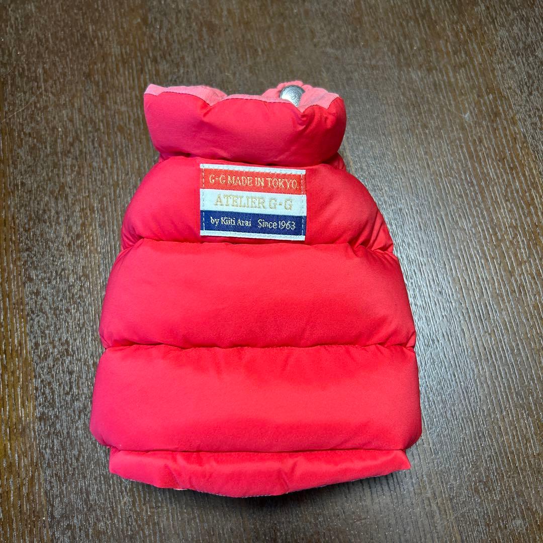 アトリエG.G. 小型犬用ダウンジャケット レッド