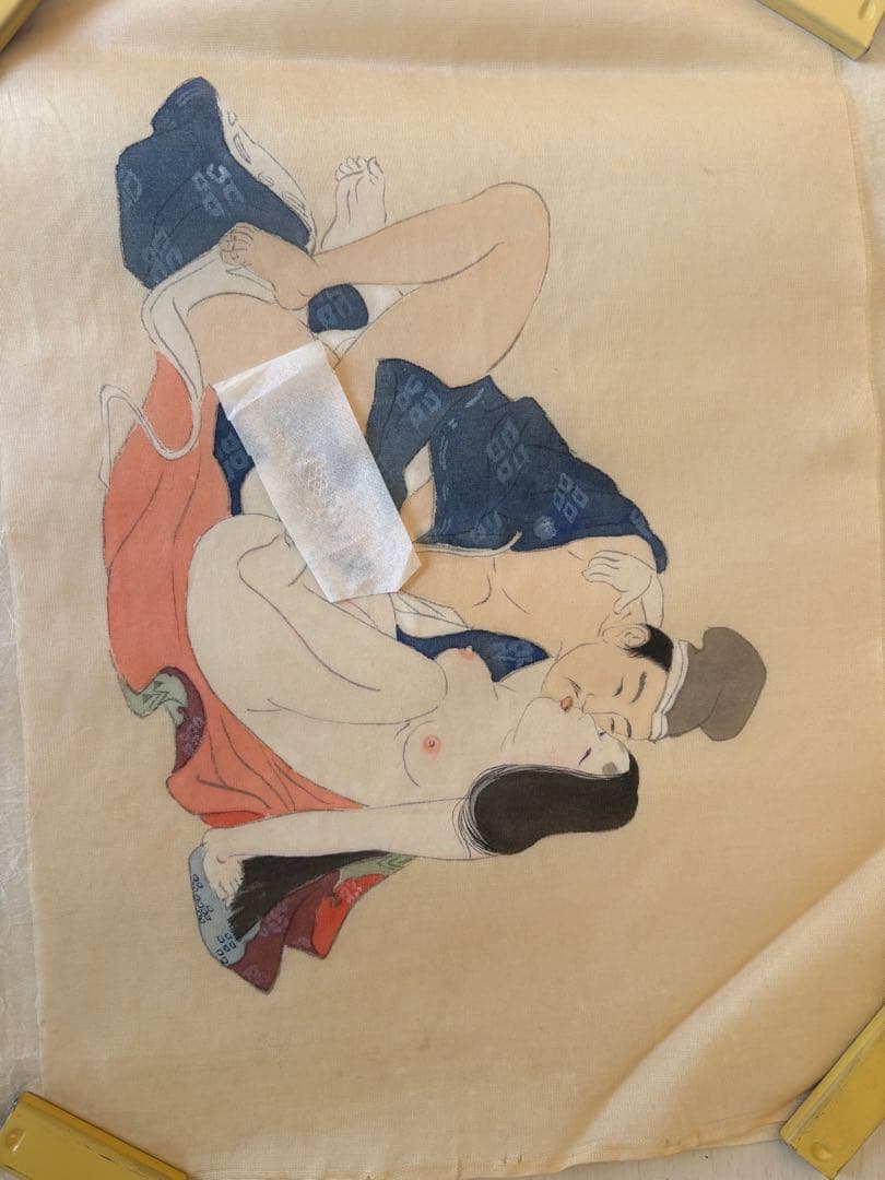 浮世絵 春画絹布