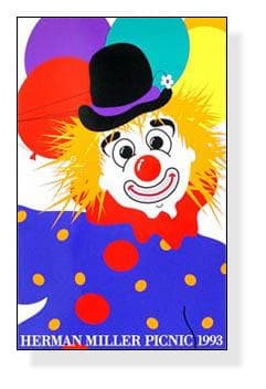 Clown　サマーピクニック ハーマンミラー アートポスター