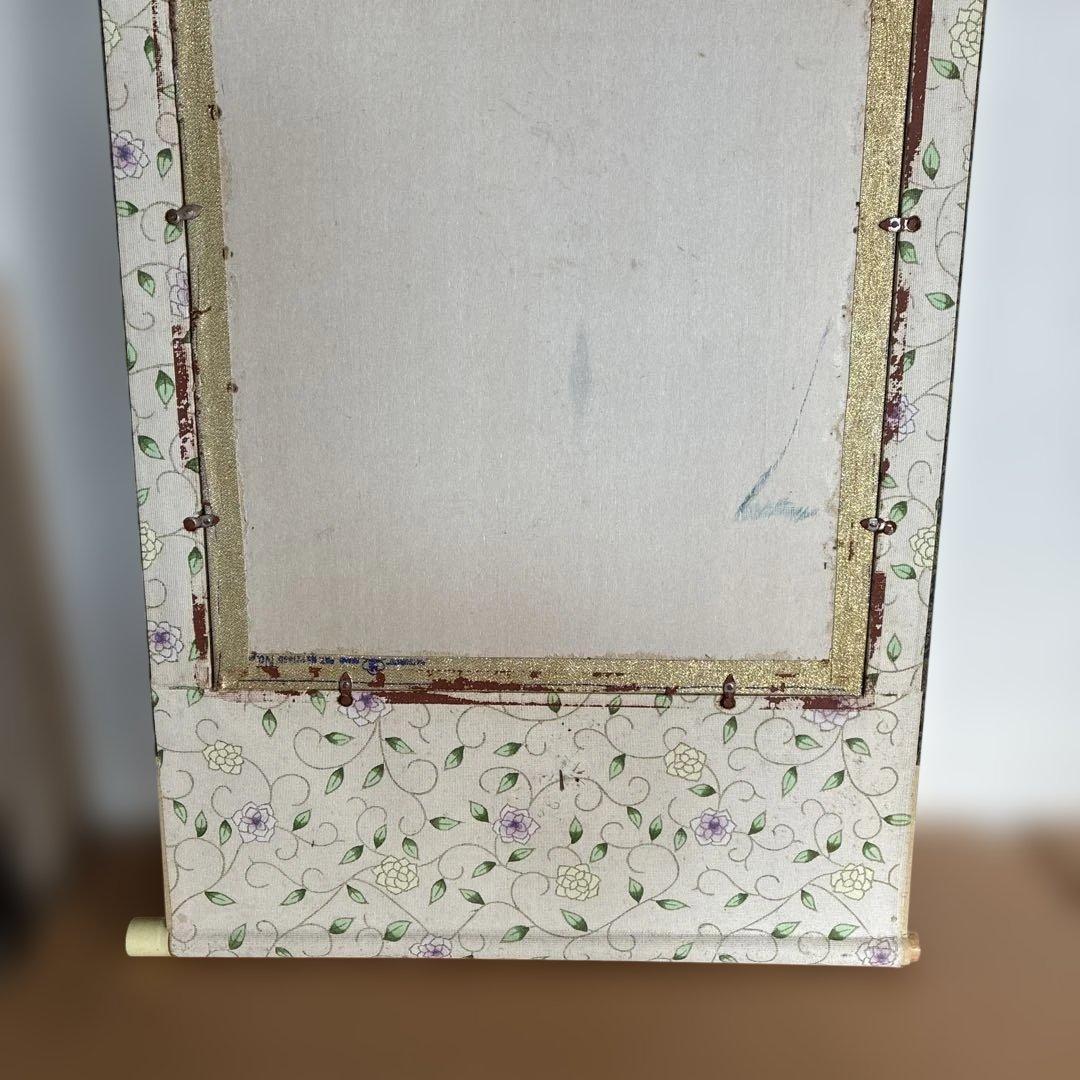 文化刺繍 慈母観音図 着色絹本 仏画 仏教美術 悲母観音 刺繍画 刺繍アート