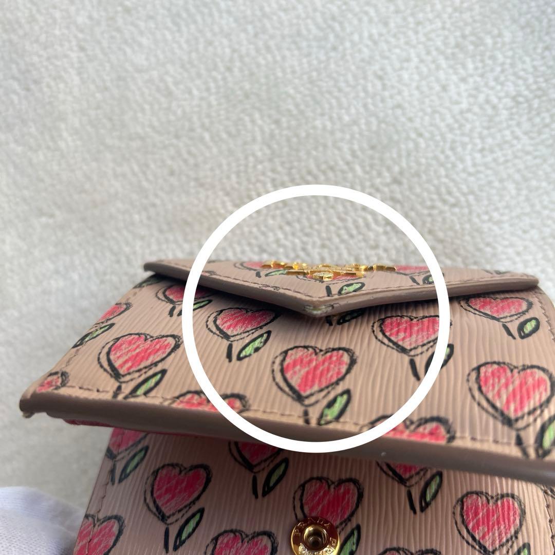凛姫様　PRADA プラダ 三つ折り財布 ミニ財布　レザー　金ロゴ