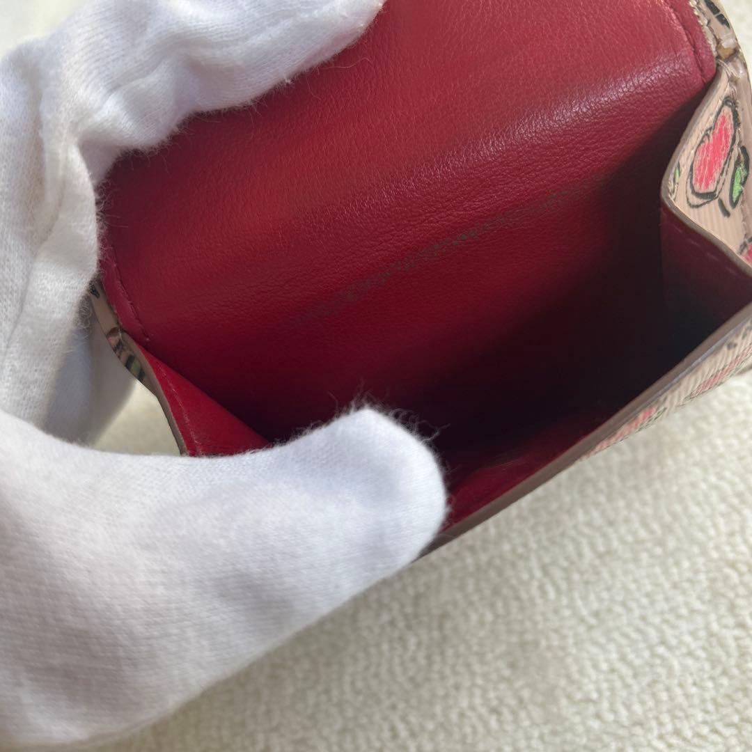 凛姫様　PRADA プラダ 三つ折り財布 ミニ財布　レザー　金ロゴ