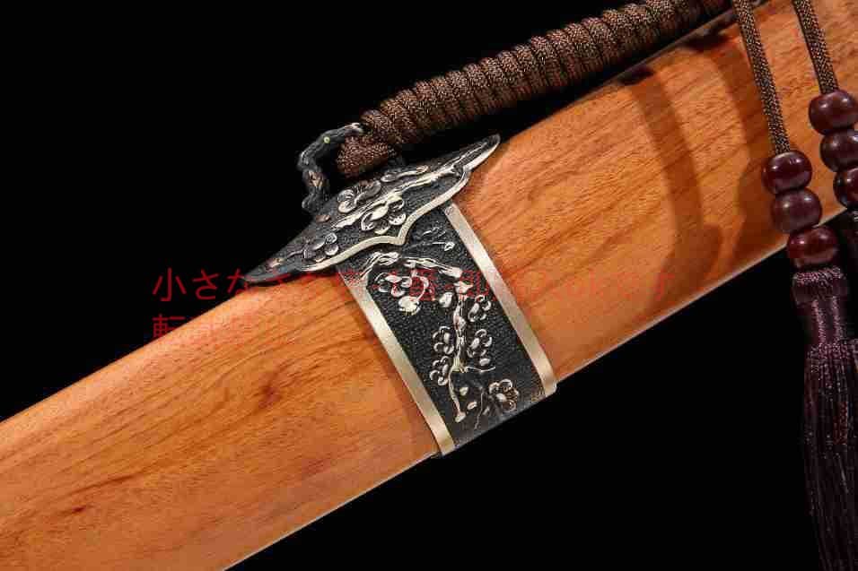 梅清刀酸枝木紋鋼  古兵器 武具 刀装具 日本刀 模造刀 居合刀