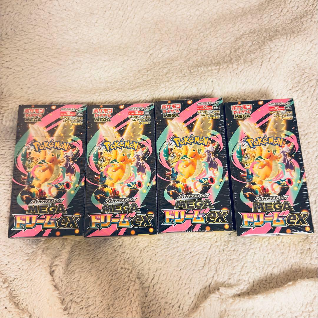 ポケモンカード MEGA ドリームex シュリンク付き　4ｂｏｘ