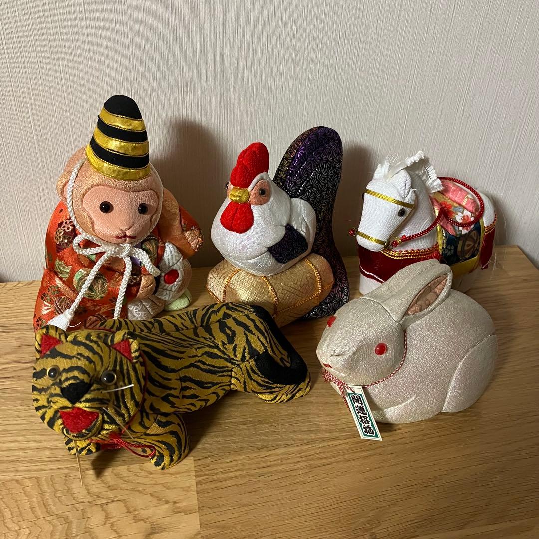 木目込み人形　干支　5点セット　縁起物