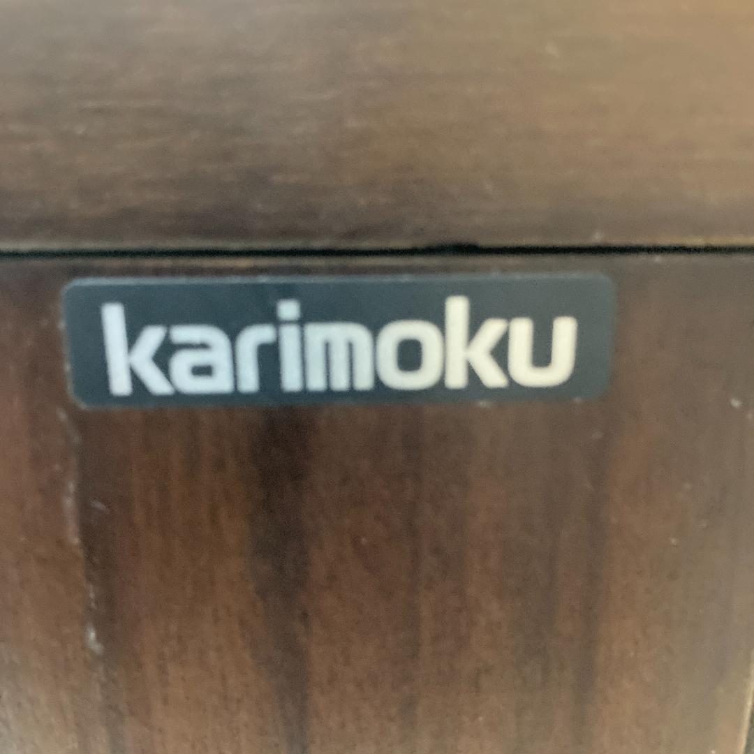 【カリモク】コロニアル　コーナーテレビボード　ローボード　テレビ台