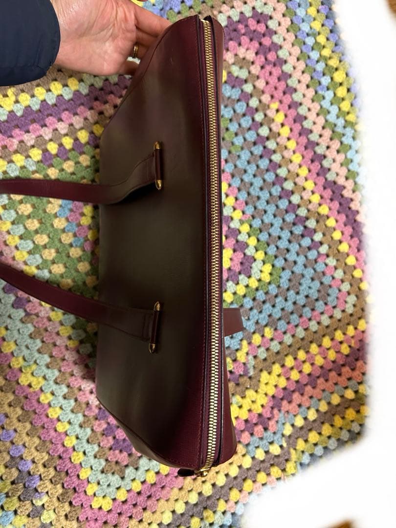 カルティエ Cartier マスト ショルダーバッグ ボルドーレッド