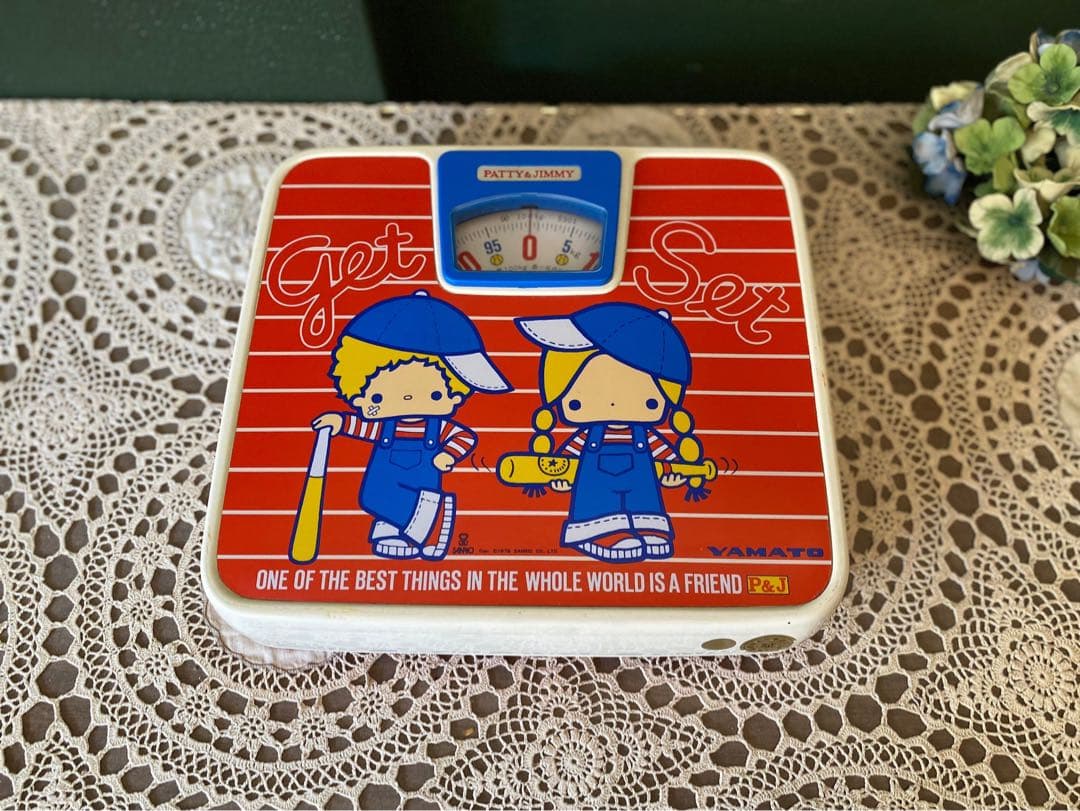 希少 サンリオ パティ＆ジミー 体重計 ヘルスメーター 1976