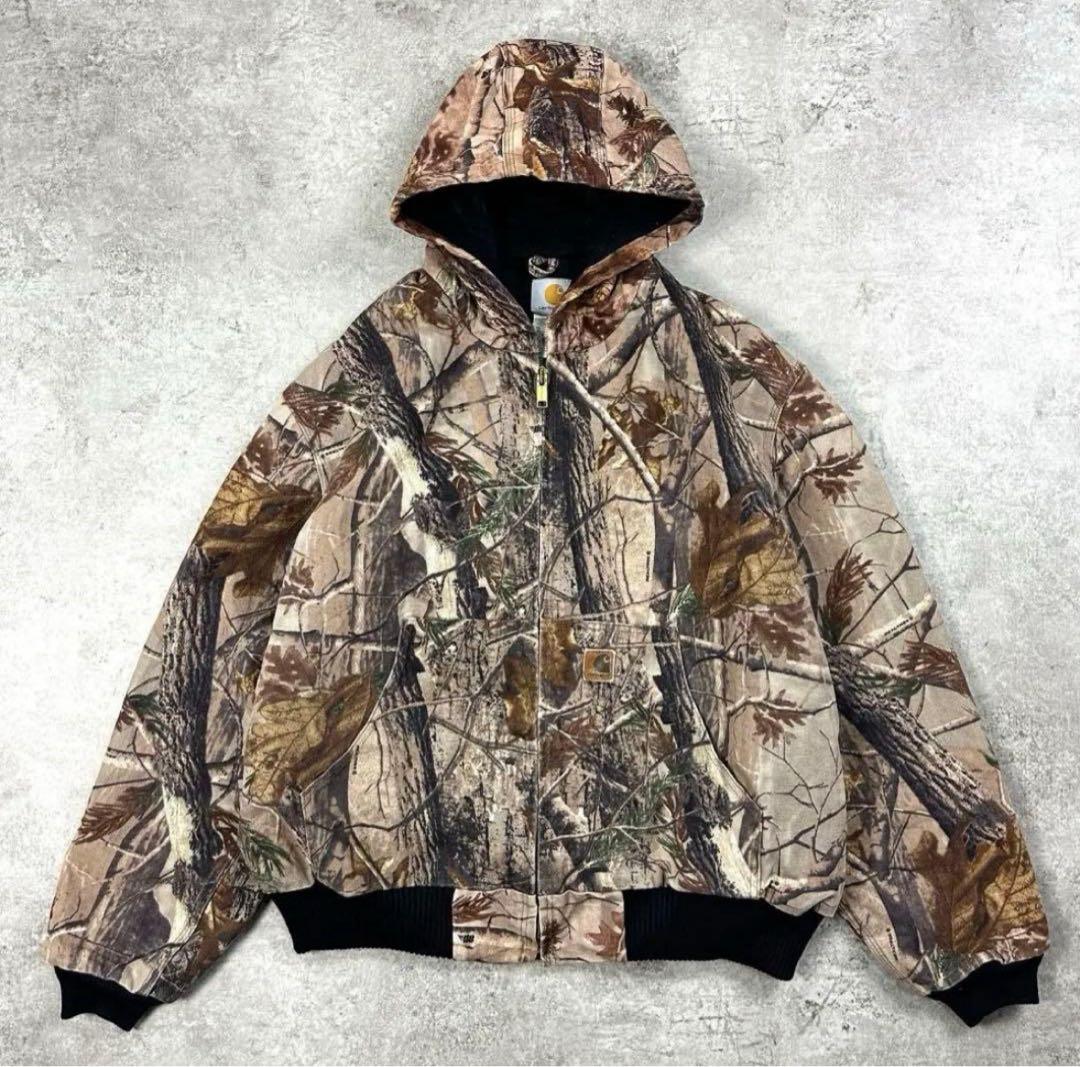 【希少】リアルツリーカモ アクティブジャケット 古着 L 冬服