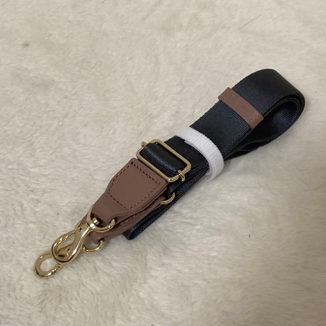 極美品 russet ラシット ショルダーバッグ 2way グレー ピンク ロゴ