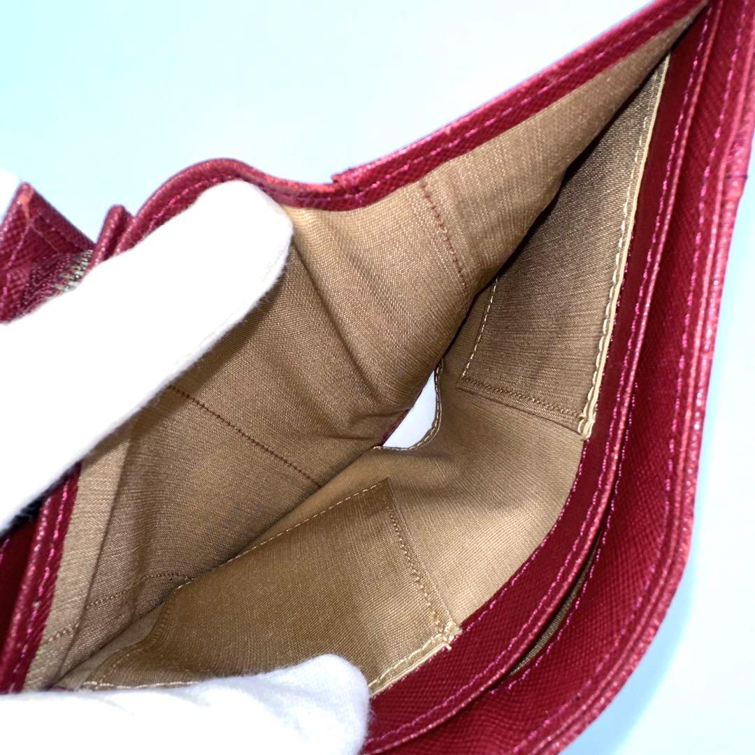 BURBERRY バーバリー 折り財布 ノバチェック ロゴ金具 レザー