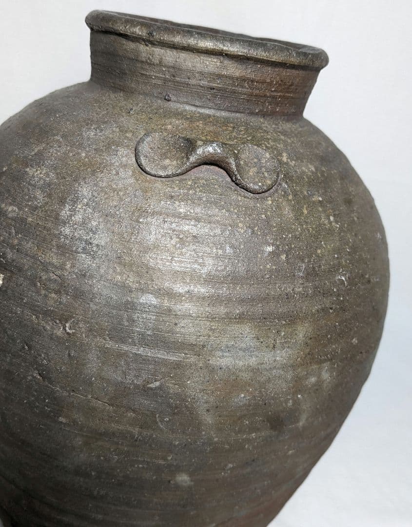 室町時代 古備前 三耳壺 備前焼 三耳壷 置物 インテリア 骨董品 古美術品