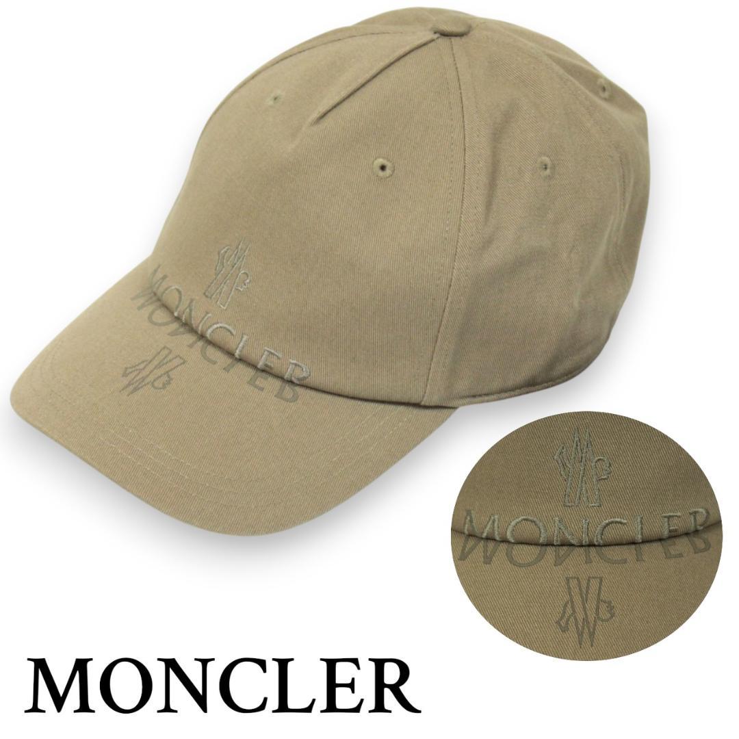 【新品】 MONCLER MATT BLACK　ベースボールキャップ　ミラーロゴ