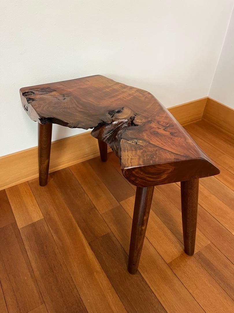 欅（けやき）スツール　無垢材