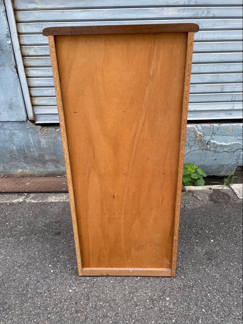 ライティングビューロー　木製電話台 引き出し付き ブラウン