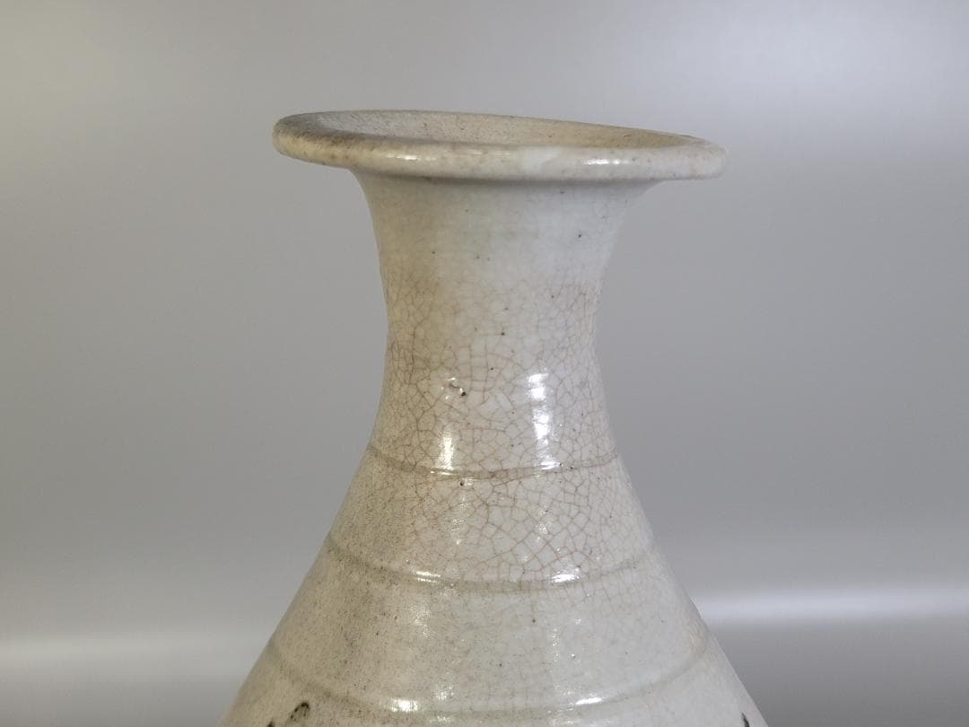 古美術 李朝 魚紋 花瓶