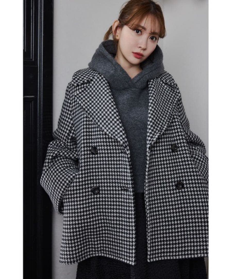 【herlipto】Proust Wool-Blend Melton Coat