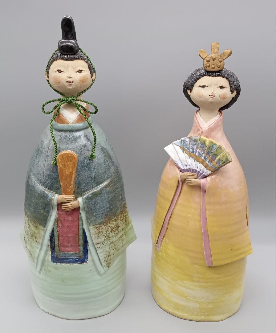 雛人形 ひなまつり お雛様 ポタリーメルヘン 大きめ 作家もの