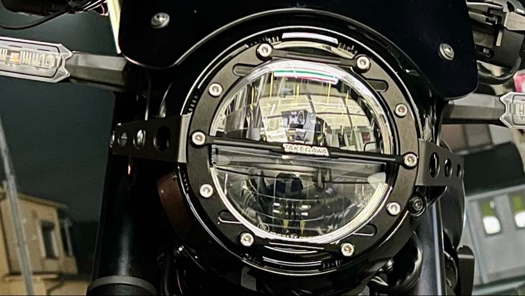 現行　エリミネーター　スペシャルパーツ武川　ヘッドライトガード