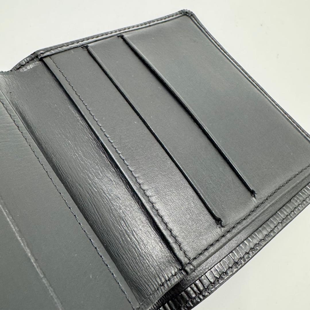 ルイ ヴィトン エピ ポルトモネ ビエ カルトクレディ レザー 3つ折財布 黒