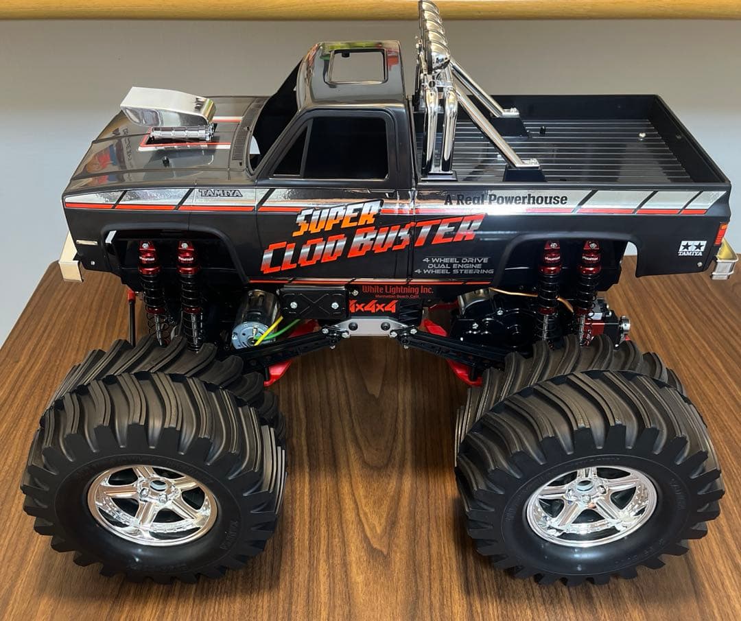 タミヤ TGM ラグタイヤ、ホイール改造 12ミリハブ仕様4本セット