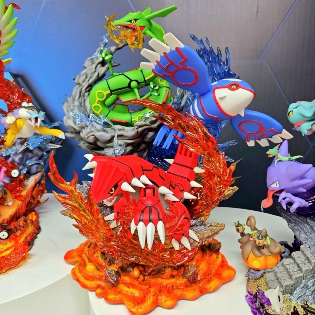 35cm ポケモン レックウザ グラードン カイオーガ フィギュア