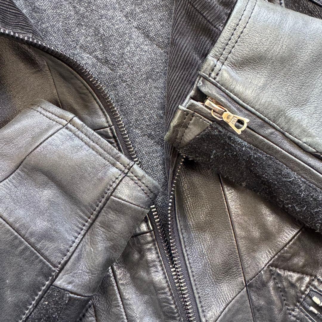 Lounge Lizard ラウンジリザード パッチワーク レザージャケット