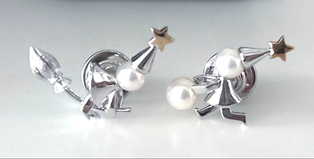 【新品】MIKIMOTO ミキモト ピンブローチ 2個セット 箱付き