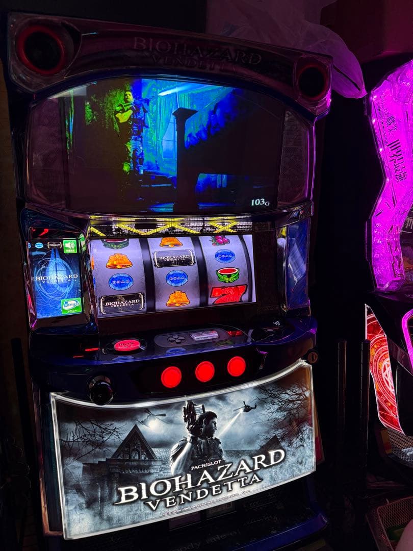 バイオハザードヴェンデッタ　パチスロ　実機　ユニット付き